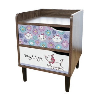 收納王妃 迪士尼床邊櫃, 小花瑪麗貓, 1件