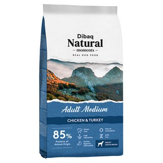 Dibaq Natural moments 自然嗑犬糧 中型成犬, 口腔保健配方, 3kg, 1袋