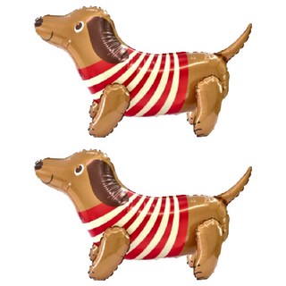 3D組裝氣球 26吋 派對裝飾, 臘腸犬, 2個