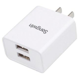 Songwin 尚之宇 雙孔快速充電器, 白色, 1個