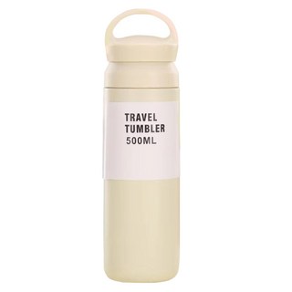 小麥購物 不鏽鋼保溫杯 C541, 燕麥白, 500ml, 1個