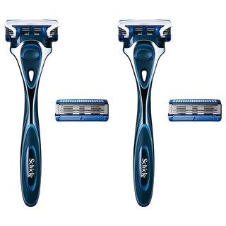 Schick 舒適牌 舒適水次元5刮鬍刀 刀架 + 刀頭 Set 玻尿酸保濕, 1組, 2組
