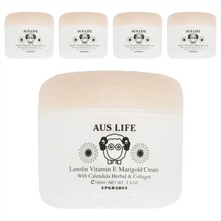 AUS LIFE 澳思萊 澳洲保濕綿羊乳霜 金盞花 100ml 5瓶, 5件
