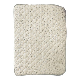 PRIELLE Humming 純棉嬰兒防水墊 三層防水功效 四季適用 韓國生產, 象牙白, 小(75 x 100cm), 1件