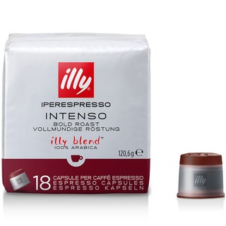 illy 意利 Intenso濃烈咖啡膠囊補充包, 6.7g, 18顆, 1袋