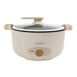 MATRIC 松木家電 雙耳微壓快燉電火鍋 5.0L大容量 1100W大功率 不沾黏塗層, MG-EH0511, 1個