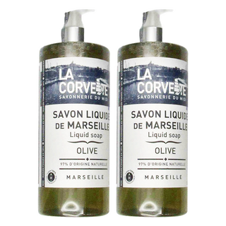 LA CORVETTE 法釩馬賽莊園 經典馬賽皂液 橄欖 97%天然成分, 1L, 2瓶