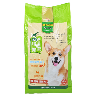 Petlife 寶多福 成犬專用美食犬餐 乾飼料 納豆益生菌 腸道健康守護配方, 雞肉, 3.5kg, 1袋