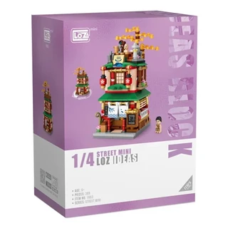 LoZ 1653 積木玩具 溫泉屋 6歲以上, 棕色, 1盒