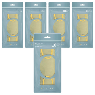 CHACER 佳和口罩 成人4D立體醫用口罩, 檸檬香檳, 10片, 5包