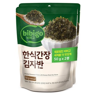 CJ bibigo 韓式醬油海苔酥, 50g, 2包