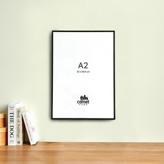 comet 家用鋁框室內裝飾畫框 A2, 1個, 黑色