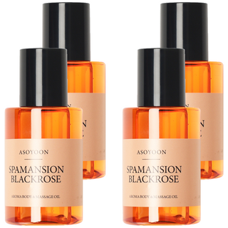 Asoyoon Spamansion系列 Black Rose 身體按摩油, 100ml, 4瓶