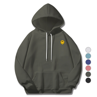 ILLUSO 男性用 柔軟特級雙面 Flowing Smile 連帽T恤