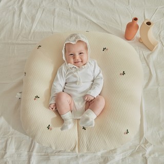 로토토베베 커버분리형 역류방지 쿠션커버, 투톤체리퀼팅