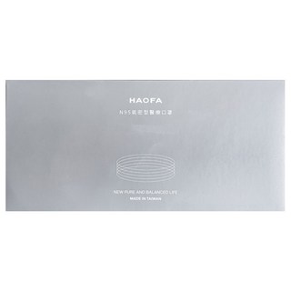 HAOFA 氣密型N95立體醫療口罩 防曬活性碳款 M, 30片, 1組, 蒼灰碳