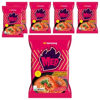 Samyang Foods 三養 大蒜鮮蝦風味湯麵 80g, 6包