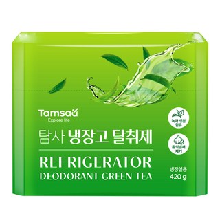 탐사 대용량 냄새 잡는 냉장고 탈취제 녹차성분 함유, 420g, 1개
