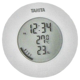 TANITA 塔尼達 溫濕度電子時鐘 TT-585, 白色