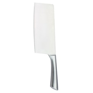 CLARE 白金鋼 304不鏽鋼 刀具 中式菜刀, 不鏽鋼 銀色, 1支