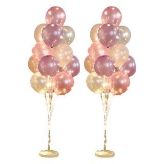 發光氣球樹套餐 優質鋁箔及乳膠氣球 可裝13顆球, M款, 2組