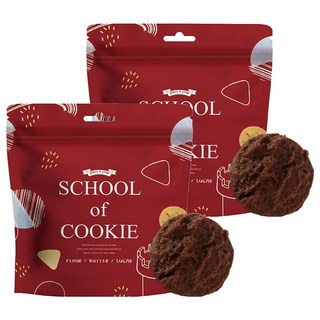 台灣優格餅乾學院 School of Cookie 巧克力奶酥餅乾 香濃酥脆 下午茶點心首選, 2包, 130g