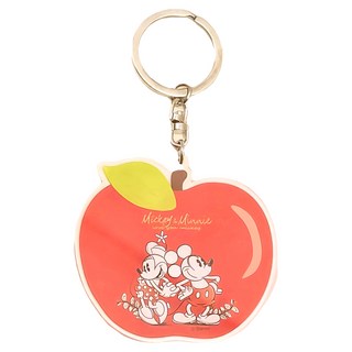Disney 迪士尼 壓克力雙面吊飾 CA678-1, 蘋果米奇米妮 紅色 + 黃色, 1個