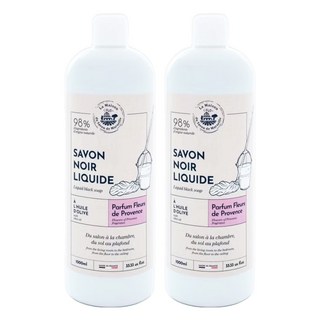 La Maison 馬賽皂之家 浪漫薰衣草正統馬賽家事黑皂液, 1L, 2瓶