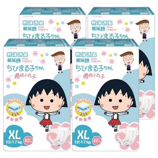 舒寶 輕薄透氣尿布 櫻桃小丸子聯名款 12~17kg, XL, 168片