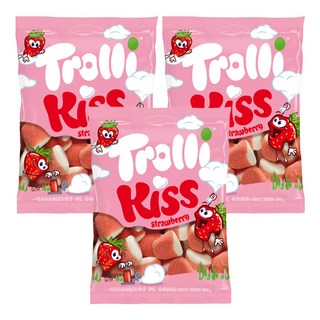 Trolli Kiss軟糖 草莓口味, 100g, 3包