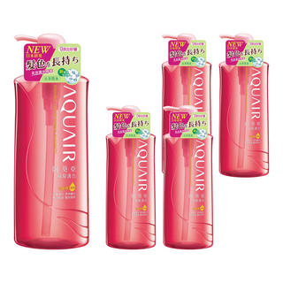 AQUAIR 阿葵亞 瞬耀護色洗髮精 控油, 染後護色 持久, 添加薄荷精萃, 600ml, 5瓶