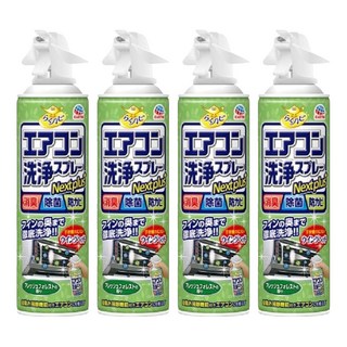 興家安速 冷氣清潔劑, 日本原裝進口, 免水洗, 一噴就乾淨, 深層去汙, 99.9%抑菌, 420ml, 4瓶