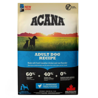 ACANA 愛肯拿 成犬 無穀配方乾飼料, 放養雞肉 + 新鮮蔬果, 6000g, 1袋