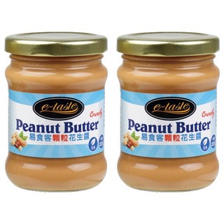 e-taste 易食客 顆粒花生醬, 花生粒粒飽滿, 口感綿密濃郁, 馬來西亞原裝進口, 227g, 2罐
