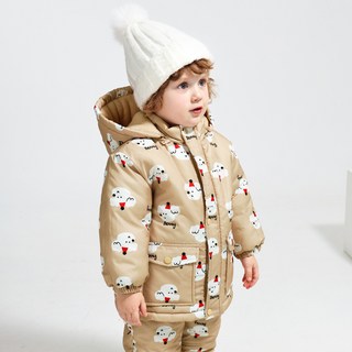 BERRYMAY 男童冬季小狗滑雪外套