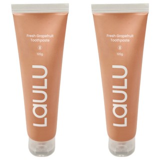 LAULU 含氟牙膏 清新葡萄柚, 120g, 2條