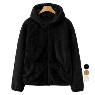 M.N.C 男女通用 柔軟 刷毛 連帽拉鍊外套 MDHD069CG