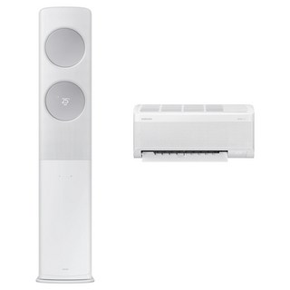 삼성전자 56.9㎡(17.2평) + 18.7㎡(5.7평) Bespoke AI 무풍 클래식 청정 홈멀티형 에어컨 + 리모컨 세트 AF70F17D25WRZ 방문설치, 매립배관형