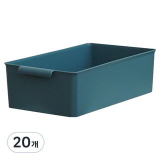 BONOHOUSE 可堆疊附把手收納籃, 海軍藍, 20個