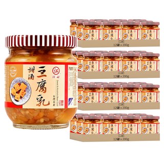 江記 甜酒豆腐乳, 200g, 24罐