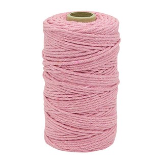 Dona&Deco Vero 加粗大尺寸彩色麻繩, 1個, 淺粉紅色, 90m