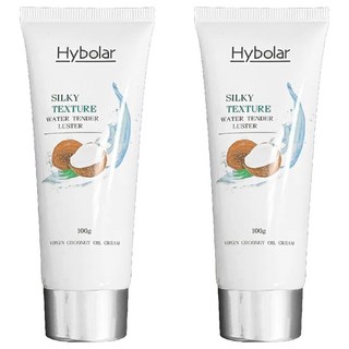 Hybolar 初榨椰油乳霜 100g - 絲滑保濕 舒緩乾燥 天然植萃 適用於所有膚質, 2條
