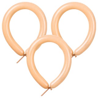 風車 260 造型氣球, 天然橡膠, 膚色, 3包