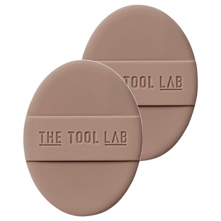 The Tool Lab 持久水潤彈力粉撲 (加厚款), 2個, 摩卡
