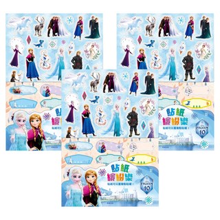 FROZEN 冰雪奇緣 貼紙繽紛樂, 3包, Multicolor