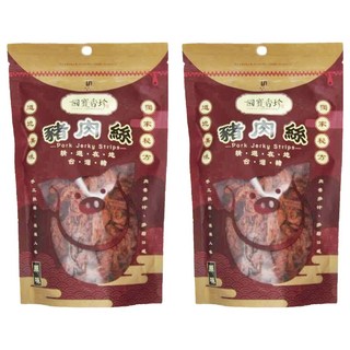 TASTY TREASURE 國寶香珍 原味豬肉絲, 台灣豬肉, SGS檢驗, 200g, 2包