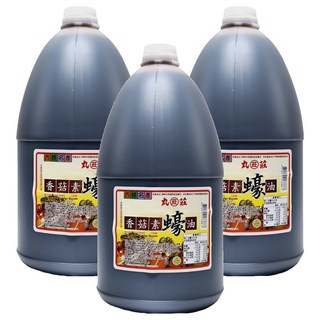 丸莊醬油 香菇素蠔油 以豆麥醬油製成 富含香菇風味 素食者適用, 4.4kg, 3桶