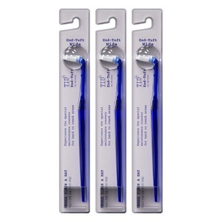 TID 單束毛寬頭牙刷, 3個, 1入
