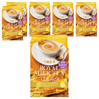日東紅茶 皇家蜂蜜奶茶，含國產蜂蜜，北海道全粉乳使用, 13.5g, 8條, 6袋