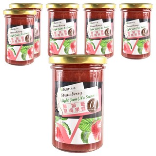米森 無加糖草莓果醬 法國精選 無人工添加, 290g, 6罐